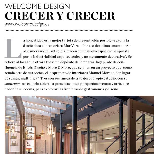 INTERIORES Welcome Desig, crecer y crecer