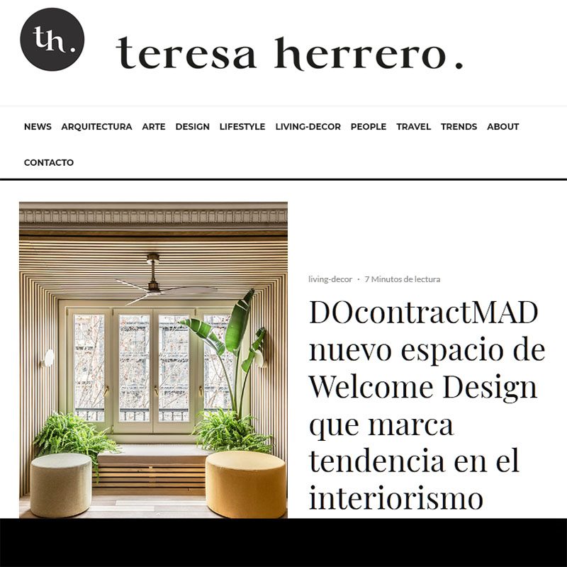 TERESA HERRERO. DOcontractMAD nuevo espacio de Welcome Design