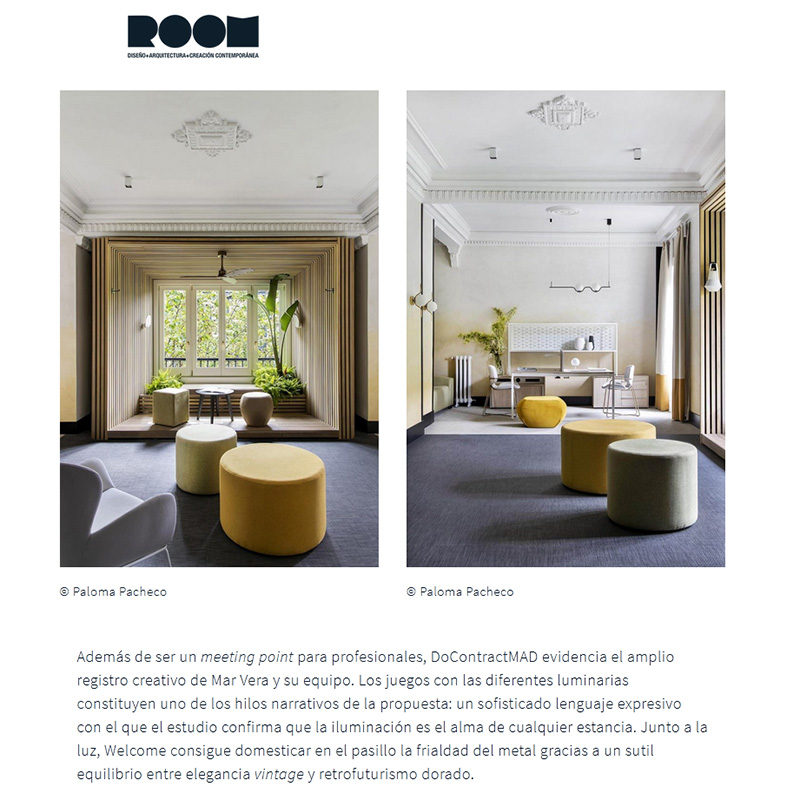 ROOM DISEÑO. DoContractMAD. Showroom para arquitectos e interioristas diseñado por Welcome Design en Madrid