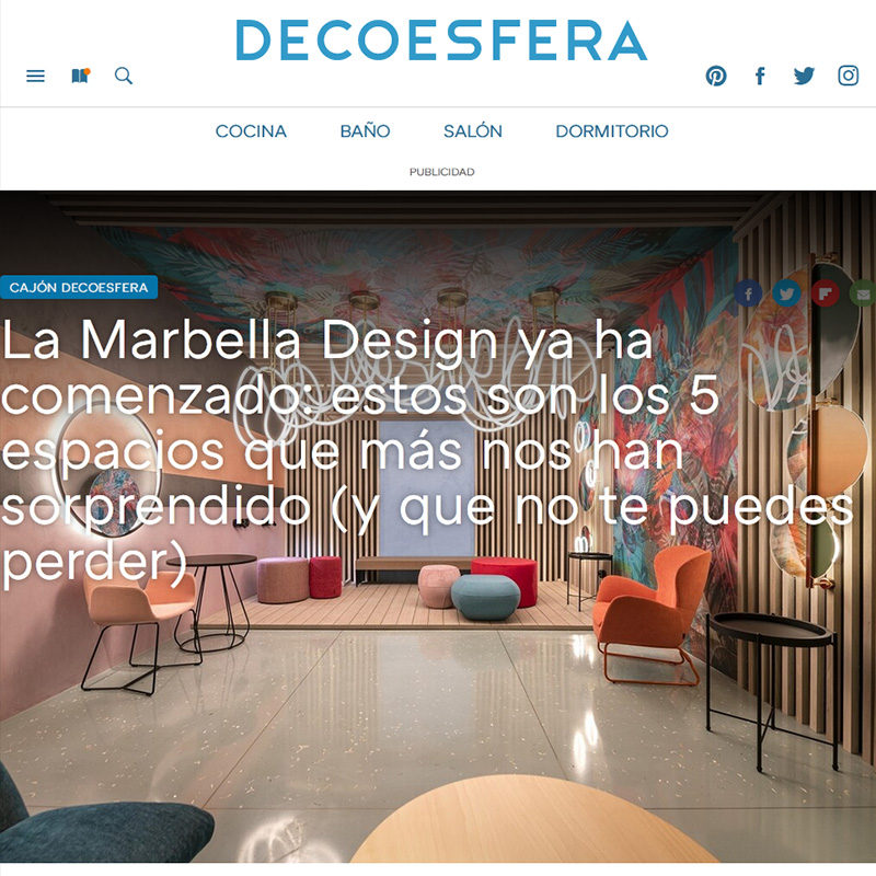 DECOESFERA. La Marbella Design ya ha comenzado: estos son los 5 espacios que más nos han sorprendido (y que no te puedes perder)