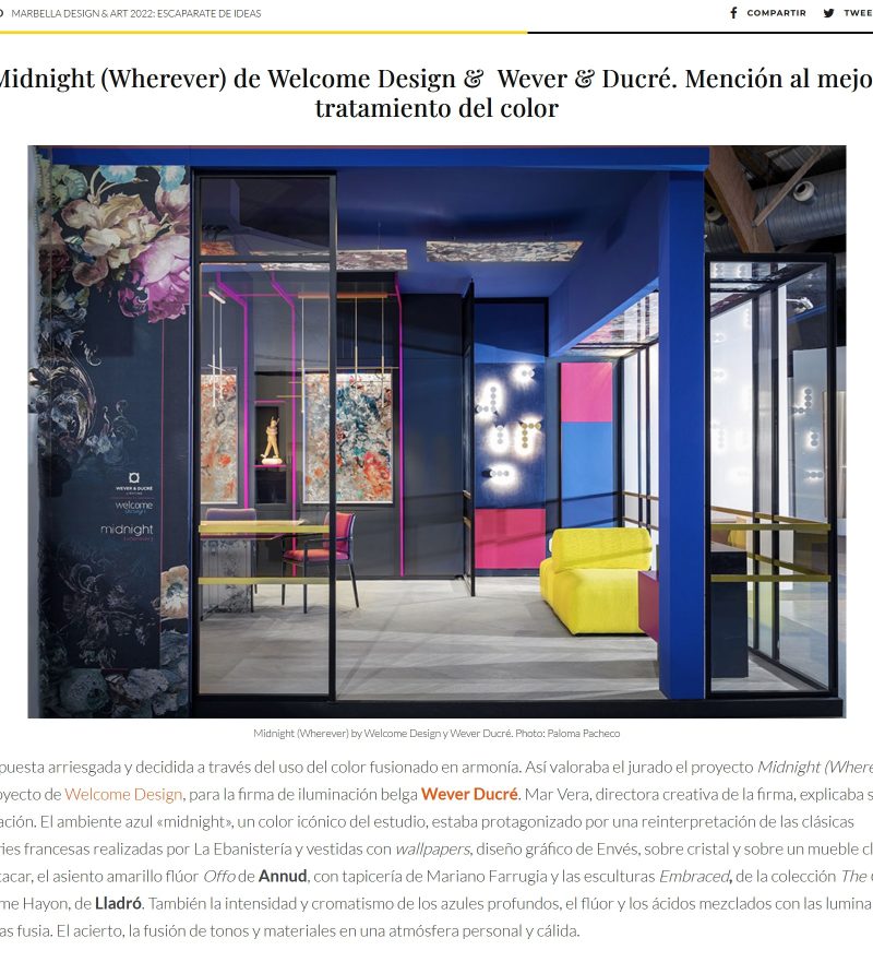 TERESA HERRERO LIVING – Marbella Design & Art 2022: escaparate de ideas